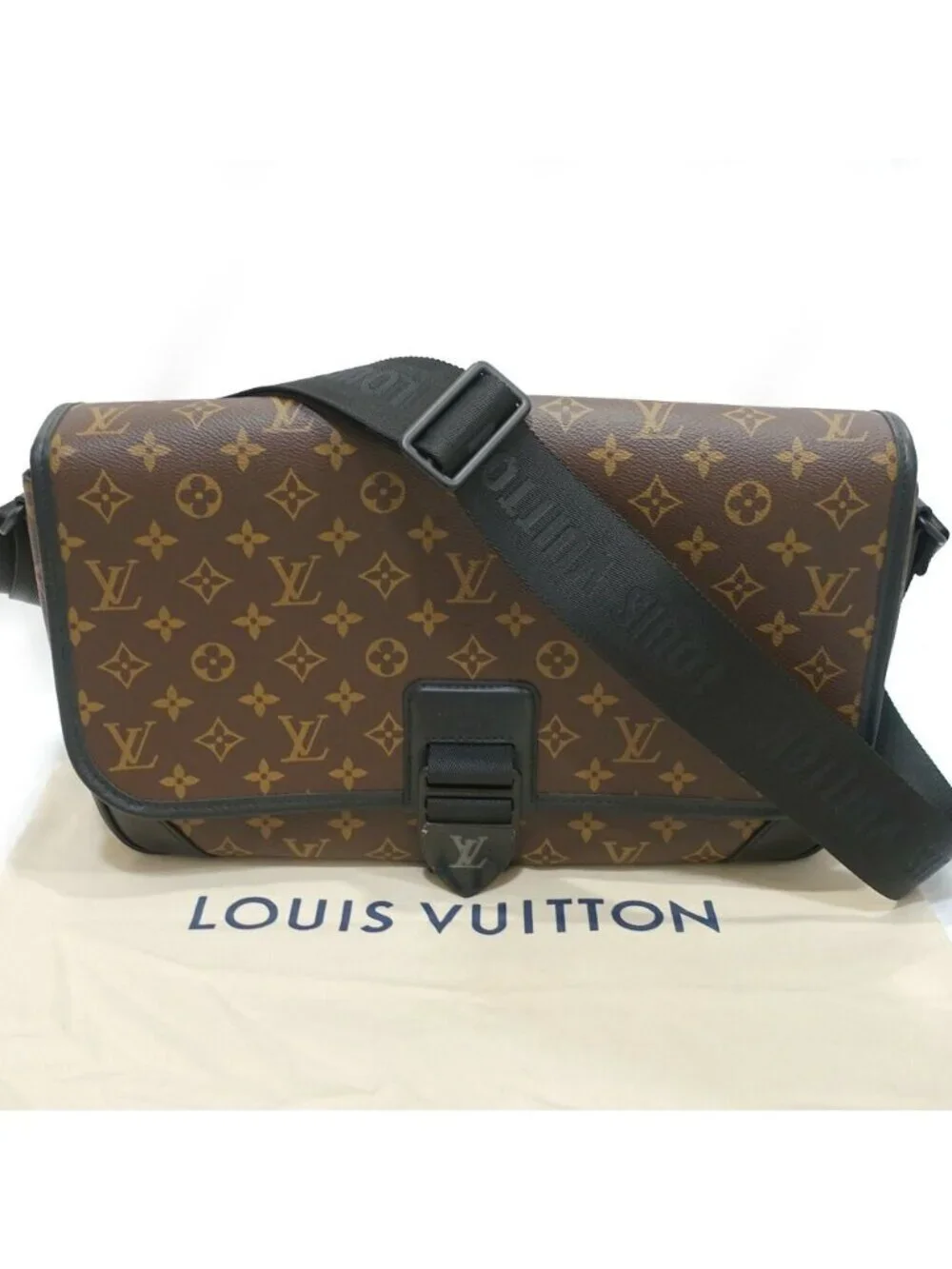 Louis Vuitton Arch Messenger Bag Monogram Masaka Black